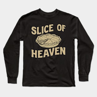 "Slice of Heaven", Retro Design Long Sleeve T-Shirt